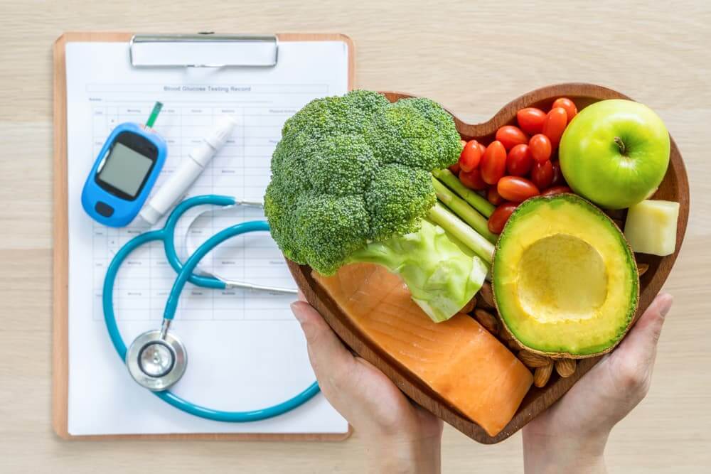 健康と野菜の関連性を連想する画像