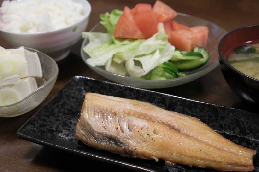 魚を中心とした健康的な食事