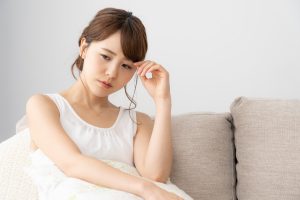 調子が悪そうな女性