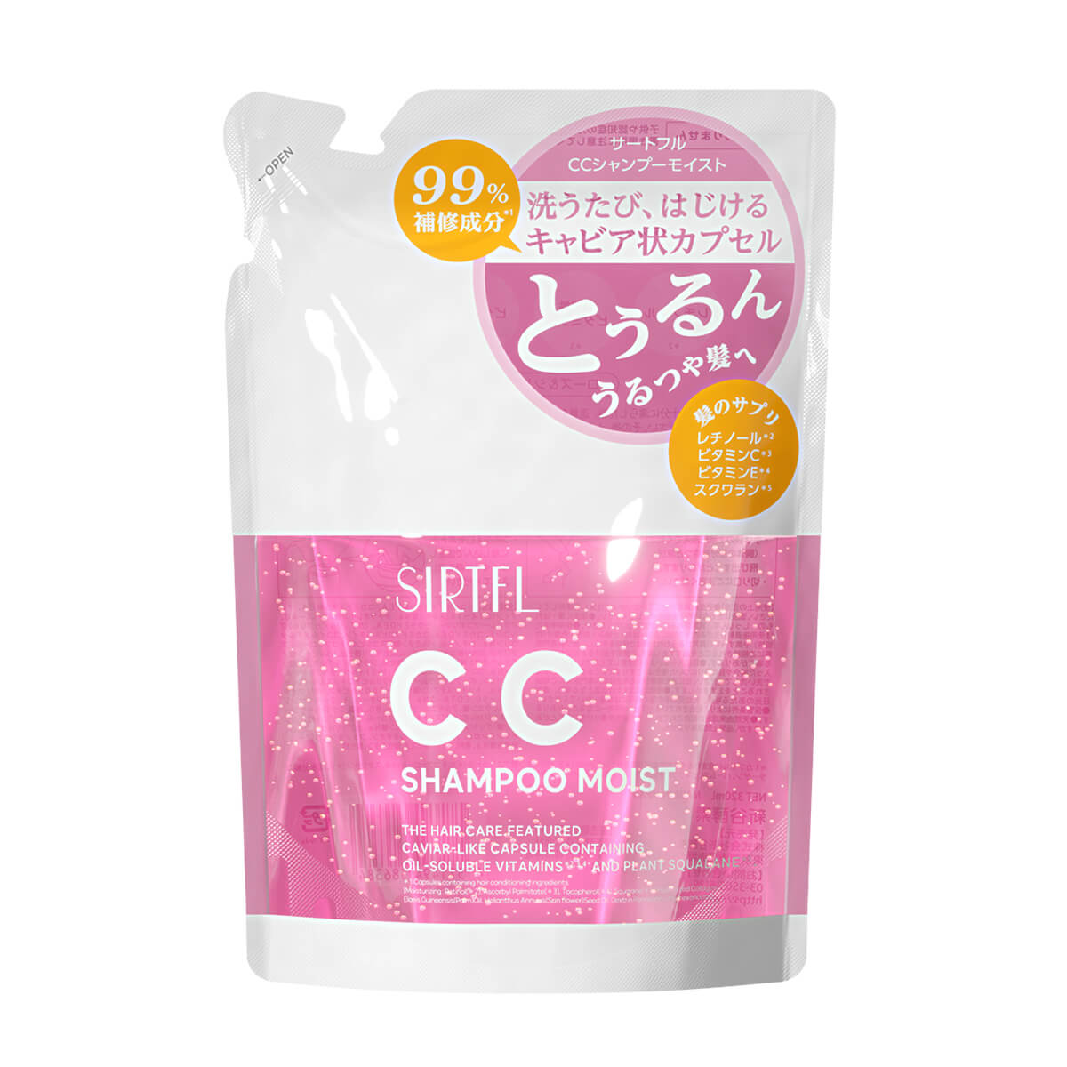 SIRTFL CC　サートフル CC　シャンプーモイスト　つめかえ用 リフィル 320mL