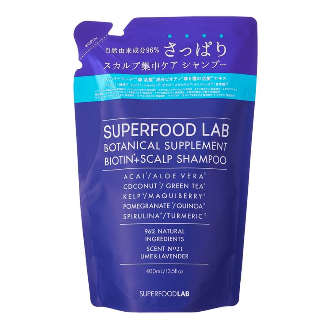 SUPERFOODLAB SFL009/SFL ビオチン+ スカルプシャンプー リフィル 400ml