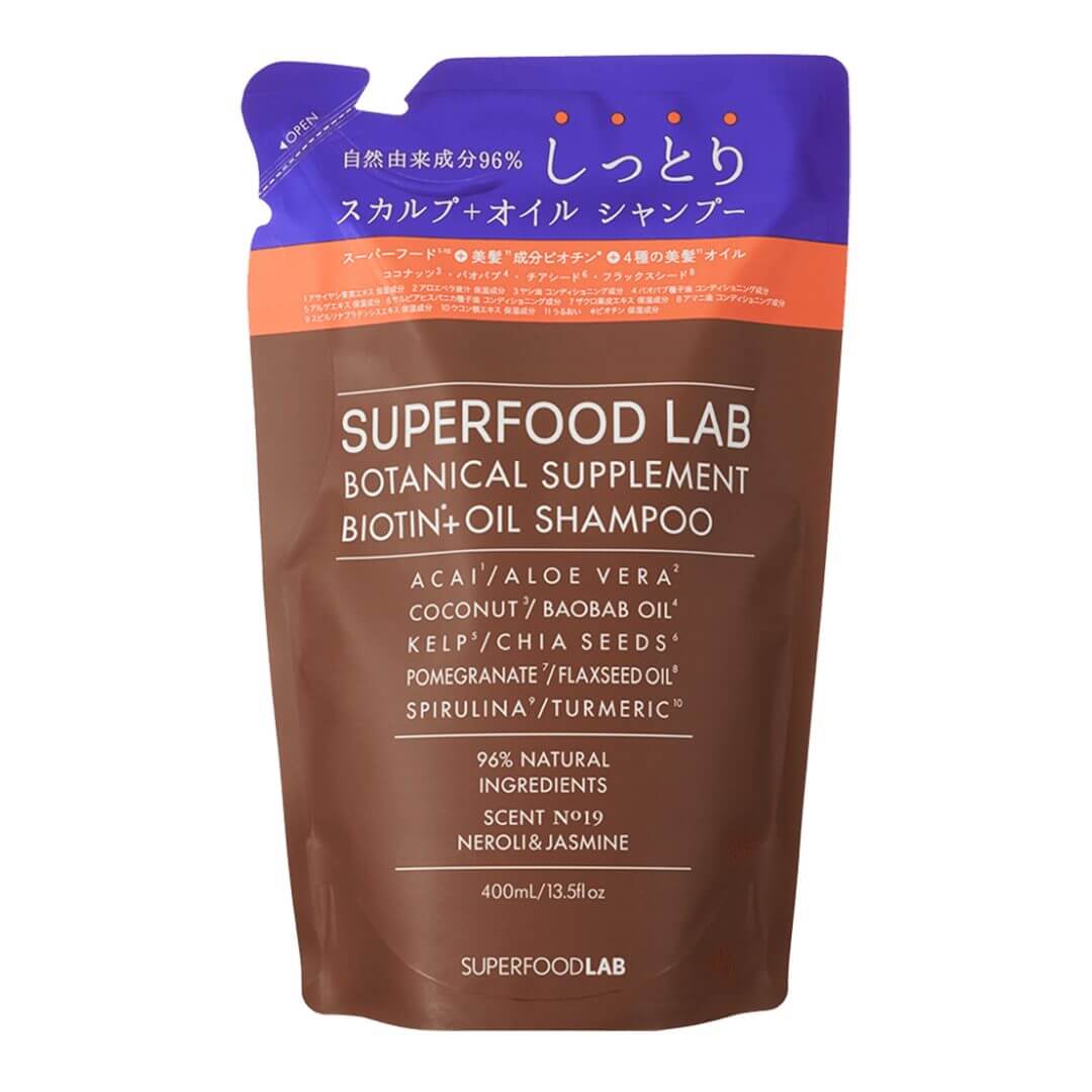 SUPERFOODLAB SFL011/SFL ビオチン+ オイルシャンプー リフィル 400ml
