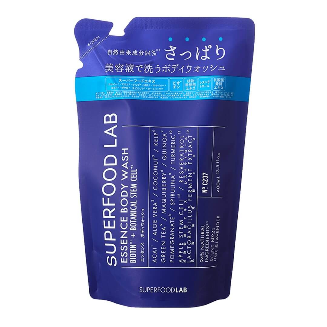 SUPERFOODLAB SFL050/SFL ビオチン+ エッセンスボディウォッシュ リフィル 400ml
