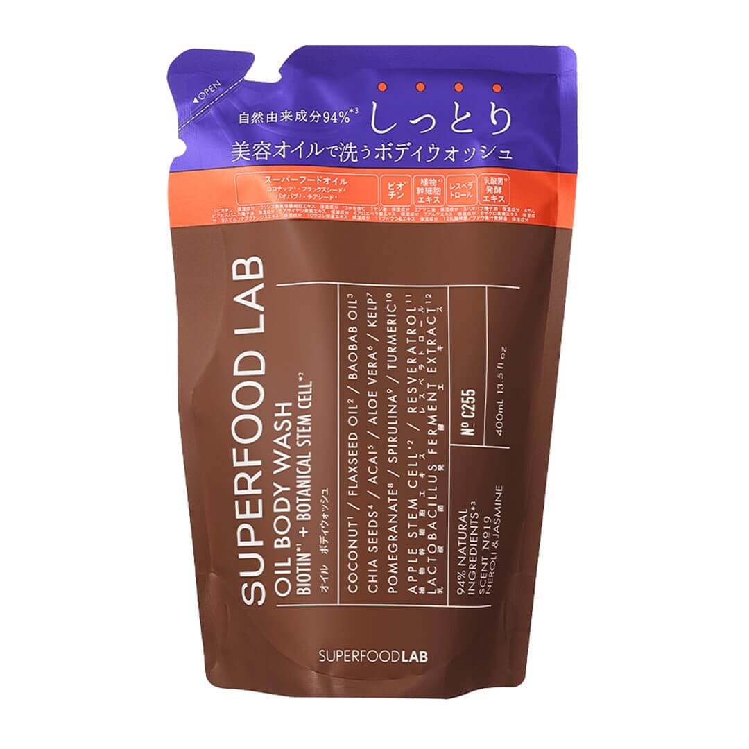 SUPERFOODLAB SFL051/SFL ビオチン+ オイルボディウォッシュ リフィル 400ml
