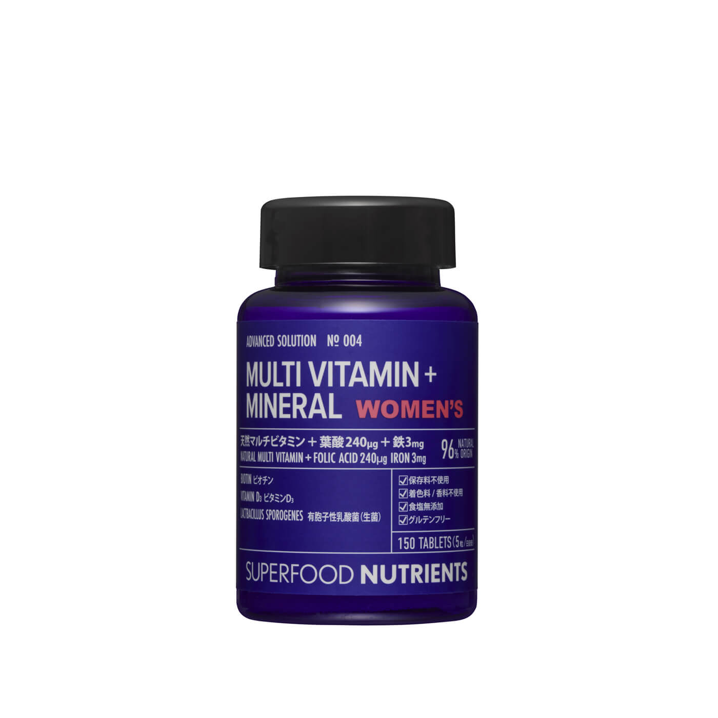 SUPERFOOD NUTRIENTS No.004 / MULTI VITAMIN＆MINERAL WOMEN'S
