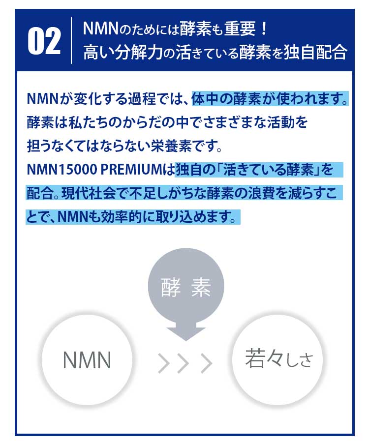 SUPERFOOD NUTRIENTS No.002 / NMN 15000 PREMIUM | 新谷酵素公式通販