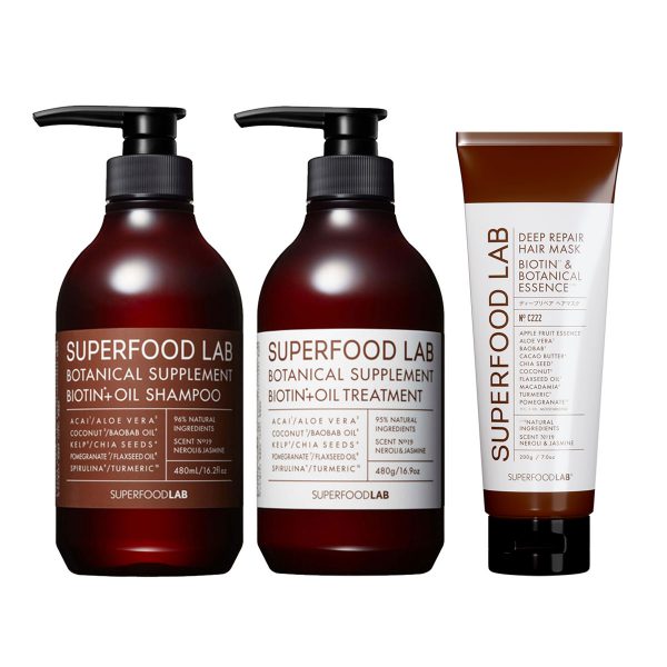 SUPERFOODLAB しっとりヘアケア3点セット
