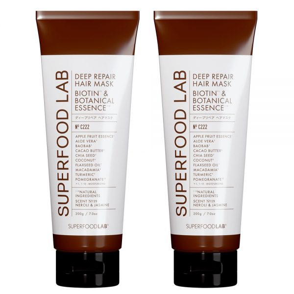 SUPERFOODLAB BIOTIN &DEEP REPAIR HAIR MASK ２個セット
