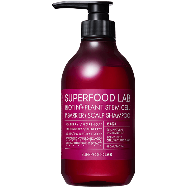 SUPERFOODLAB SFL045/SFL ビオチン+ Pバリア スカルプシャンプー 480ml
