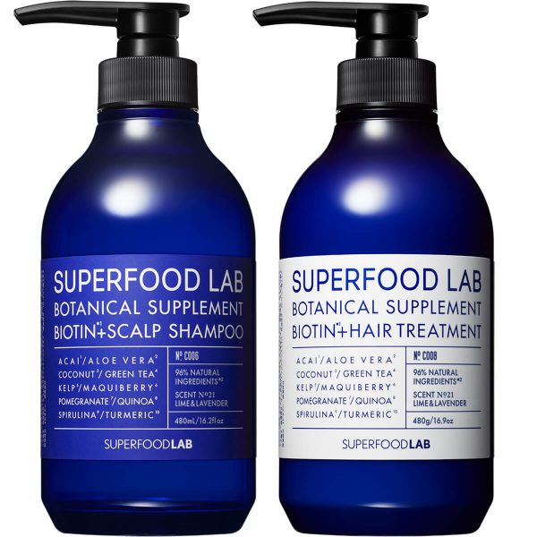 SUPERFOODLAB ビオチン＋ スカルプシャンプー＆トリートメントセット
