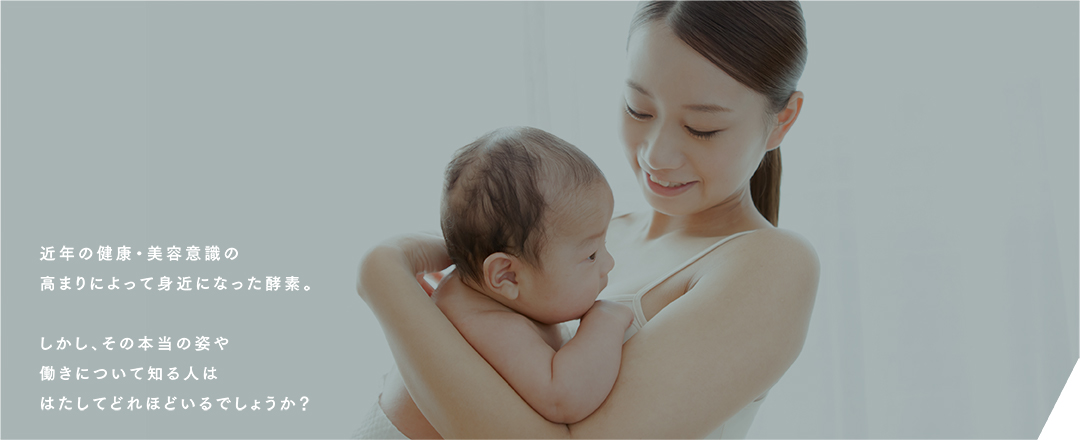 近年の健康・美容意識の高まりによって身近になった酵素。しかし、その本当の姿や 働きについて知る人ははたしてどれほどいるでしょうか？